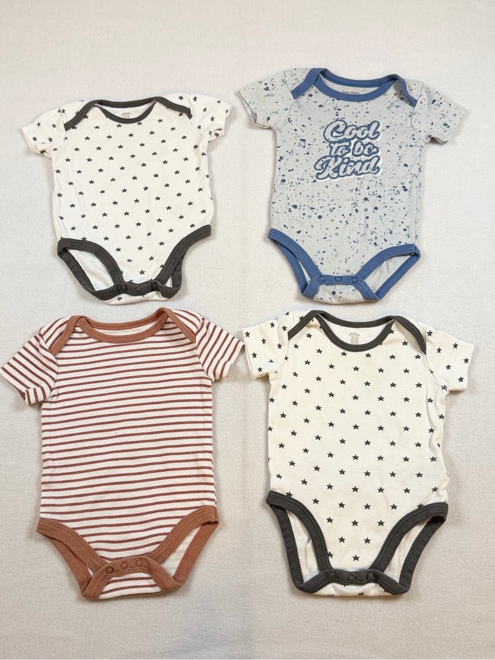 Baby boy bundle of 4 onesies